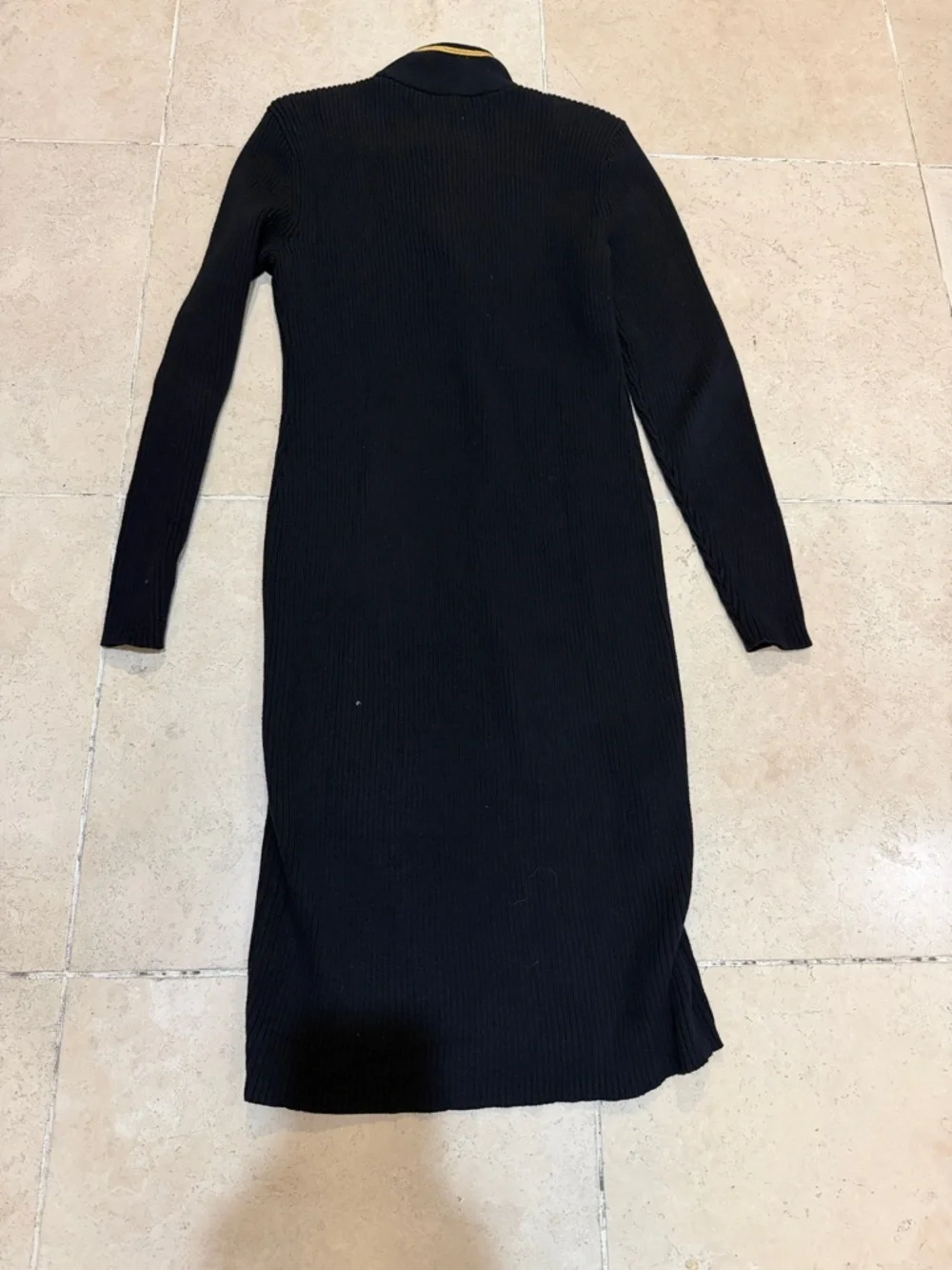 Vintage Lauren Ralph Lauren Military Style Double Breast Bib Front Ribbed Knit - Picture 5 of 8